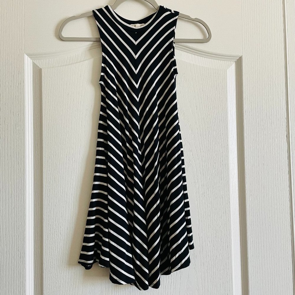 Tucker & Tate 100% Cotton Striped A-line Girls Dress Size S (7/8)
